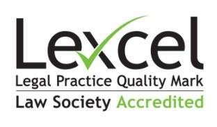 Lexcel Law Society Accredited